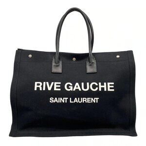 Auth SAINT LAURENT PARIS Noe Saint Laurent Rive Gauche Tote Bag 509415 Black